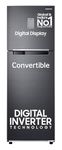 Samsung 256 L, 3 Star, Convertible, Digital Inverter with Display Frost Free Double Door Refrigerator (RT30C3733BX/HL, Luxe Black, 2024 Model)