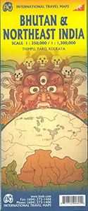 Bhutan & Northeast India Travel Reference Map 1:350K/1:1.3M