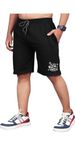 boffi... Cotton Shorts for Sports and Daily Use Running,Jogging,Sports,Casuel (Pack of 1) (S, Black)