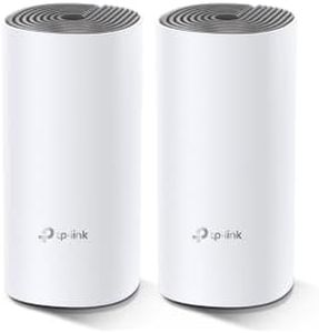 TP-Link Deco AC1200 Whole Home Mesh Wi-Fi, Dual-Band, Up to 1167 Mbps, Wireless, Seamless AI Roaming, Gaming & Streaming, Smart Home, Compatible with Starlink (Deco E4(3-Pack))