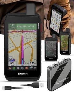 Garmin Montana 710i Rugged GPS Handheld Navigator, 5” Touchscreen, 32 GB, Built-in inReach Technology for SOS & 2-Way Texts in Remote Areas, Satellite Imagery & Maps, w/ Wearable4U PowerBank Bundle