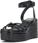 Vince Camuto Women's Loressa Wedge Sandal, Jet Black, 8.5