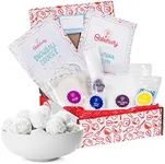 Baketivity Kids Baking Set, Meal Cooking Party Supply Kit for Teens, Real Fun Little Junior Chef Essential Kitchen Lessons, Includes Pre-Measured Ingredients (Baketivity Kit, Snowball)