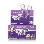 HEMPER Quick Tips: Flavored Disposable Filter Tips with Ceramic Bowl - Universal Fit for All Cone Sizes - Squeeze Activated Flavor Beads - Eco-Friendly Biodegradable Paper Straw - Packaged in