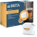 BRITA MAXTRA PRO Limescale Expert Water Filter Cartridge 12 Pack - Original BRITA Refill for Ultimate Appliance Protection, reducing impurities, Chlorine and Metals