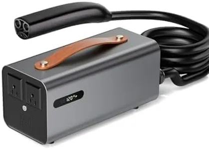 3.5KW NACS EV Discharger, V2L Discharge Gun for Tesla Model X/Y/3/S, Max 30A 110V-120V Outdoor Power Supply with NEMA 5-15 Adapter for Camping, Construction, and Emergency Use