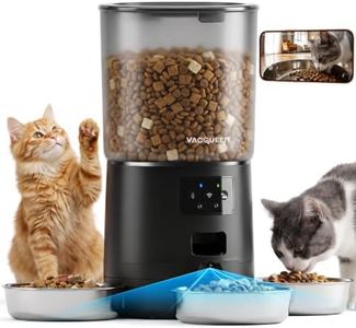 Automatic Cat Feeder with Camera for 3 Cats, 310° Monitoring, 2G/5G WiFi