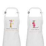 Women’s Personalised Apron Baking Gift – Customisable Colour/Initial/Name/Slogan, Gift For Her, Apron For Women, Cooking Gift, Cooking Apron