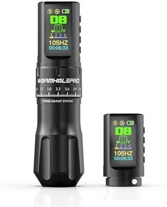 WORMHOLEPRO Tattoo Gun AQUILA Wireless Tattoo Machine Multi-function Tattoo Pen 1,800mAh Battery with Replacement Power Supply, Smart Display, Brushless Motor, 7 Strokes Length for Tattoo Artists