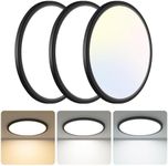 Libtit 13 Inch Black Flush Mount Ce