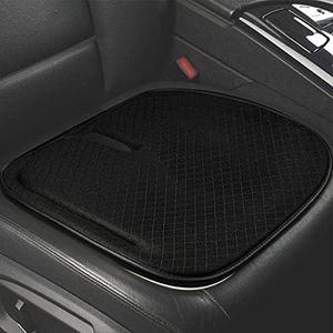 ZATOOTO Car Seat Cushion Car Seat Covers, Memory Foam Pads for Auto Seat, Office Chair, Wheel Chair, Nonslip, Soft, Breathable, Black