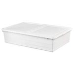 Ikea TSSP Storage Box with lid, white50x77x19 cm (19 ¾x30 ¼x7 ½ ")