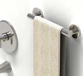 AmeriLuck Designer Bath Safety Grab Bar with Anti-Slip Peened Grip, ADA Compliant 500lbs Loading Capacity, Collection Glacier, Stainless Steel (Polished, 12 inches)