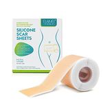 Silicone Gel Tape for Scar Removal Washable reusable lasting silicone gel scar tape acne burn plastic surgery surgical scar patch for breastfeeding moms (Roll Size 1.6" x 60")