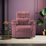 Little NAP Recliner Sofa | 1 Seater | 1 Year Warranty | Recliner Chair | 1 Seater Sofa Chair |Helios Manual Recliner (Dusty Muave,DIY)