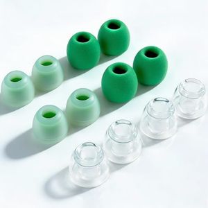 Tipsy IEM Ear Tips Set, 6 Pairs: Liquid Silicone, Skin‑Friendly Silicone, Memory Foam, Fits Tipsy M5/M3/M1/HD6/HD4 (A-S Size)