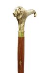 Nagina wood creation Antique Designer Brass Lion Handle Wooden Walking Stick Cane for Seniors Men Women Collectibles & Gift Item