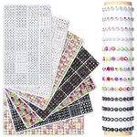 ARTDOT 7 Cases Letter Beads for TS Friendship Bracelets Making Kit, 9800 Pcs 7 Styles Colorful Alphabet Beads for Jewelry Making Supplies with Organizer and Preppy Stuff for Teen Girl Gifts