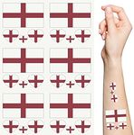 England Flag Temporary Tattoos,10 S