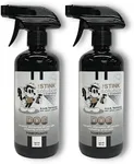 The Stink Solution Dog Odor Eliminator For Home, Furniture, Carpet, & More | Quick and Complete Feces, Vomit, Must, & Pet Urine Remover | Dog Products - 2 16 oz Bottles (Pomegranate)