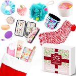 14 Pc All in One Luxury Stocking Stuffer Set for Her. Super Thoughtful Premium Christmas Sock Gifts to Make Women Feel Special. Pre-made Variety of Fillers to Totally Stuff Xmas Boot for Wife/Daughter