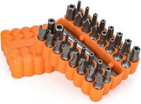 Mutt Tools 33pc Security Bit Set – Includes Security Torx, Metric and SAE Hex, Torq, Spanner Bit Set and Triwing – Tamper Proof Torx and Hex