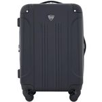 Travelers Club Luggage Chicago 20 Inch Expandable Carry-On Spinner, Black, One Size