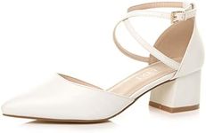 AJVANI Womens Ladies mid Block Heel