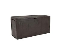 Keter Samoa Outdoor Trunk with Wood Effect, 116.4x44.7x57cm Brown