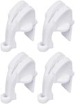 Extreme Max 3005.5088 BoatTector Quick Adjust Pontoon Rail Fender Hanger - White, Pack of 4