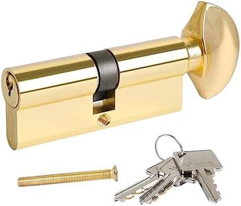 DIDA® 90 mm Thumb Turn Euro Cylinder Lock 45 T/45 UPVC Barrel Lock with 3 Keys Anti-Pick Anti-Bump Anti-Drill Door Barrel Lock with Key Euro Single Cylinder Lock Barrels High Security BS EN 1303:2005