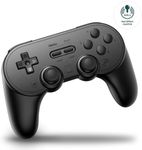 8Bitdo Pro 2 Bluetooth Controller for Switch, Hall Effect Joystick Update, Wireless Gaming Controller for Switch, PC, Android, and Steam Deck & Apple (Black Edition)