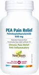 New Roots Herbal - PEA Pain Relief 600mg, 60 Capsules - Helps to Relieve Pain Associated with Compressed Nerves, Such as Sciatica - Anti-Inflammatory to Help Relieve Chronic Pain