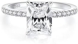 Oivley 3CT Radiant Cut Engagement Rings Women's Promise Rings Cubic Zirconia Engagement Ring-60