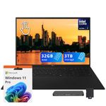 LG Gram 17" WQXGA Touchscreen Laptop, Intel Core Ultra 7 258V, 32GB LPDDR5X, 3TB Storage(2TB SSD + 1TB Docking Station), Intel Arc Graphics, Backlit Keyboard, Copilot+ PC, Numpad, Win 11 Pro, Black