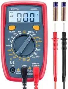 AstroAI Digital Multimeter Tester 2000 Counts with DC AC Voltmeter and Ohm Volt Amp Meter; Measures Voltage, Current, Resistance, Continuity and Diode, Blue