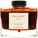 Pilot Iroshizuku Fountain Pen Ink - 50 ml Bottle - Fuyu-gaki Persimmon (Vermilion Red Orange) (Japan Import)