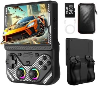 RG43V Pro Retro Handheld Game Console, 4.3 Inch IPS Retro Gaming Console, RK3562 Chip with Dual RGBOX & EE System, 4000mAh Battery, Support HDMI Output, WiFi Online Multiplayer Game Console, Black