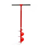 KRUFE Heavy Duty Dual Blade Earth Auger Hole Digger - 6 Inches | Efficient Post Hole Digger for Quick and Easy Soil Drilling | Ideal for Fencing, Planting, and Landscaping Projects