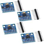 4 Pieces ADXL345 Accelerometer 3-Axis GY-291 Digital Gravity Sensor Module ADXL345 3-Axis Acceleration Module Acceleration Tilt Compatible for Arduino Raspberry Pi