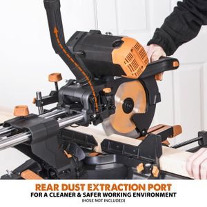 Evolution 255mm Mitre Saw – R255SMS-DB+ Sliding Compound
