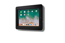 TABcare Anti-Theft Acrylic VESA Enclosure for Apple iPad Mini 1/2/3 with Free Wall Mount Kit & 90-Degree Angle Charge Cable (iPad Mini 1/2/3 8", Black)