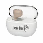 LEO TUNE Hearing Aid Machine | Hearing Aid for Ear Old Age | Invisible In-Ear Rechargeable Ear Machine | Clear Sound | Volume Control | Charging Case | Warranty