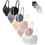 habibee Womens Nursing Bra Seamless Breastfeeding Sleep Maternity Bra with Remove Bra Pads Extenders