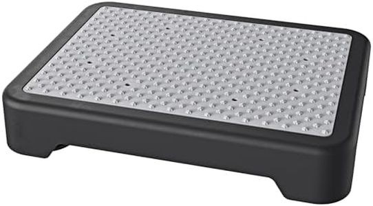 SPACELEAD Mobility Step Stool for Adults & Seniors, Anti-Slip Bathroom Step Stool, Portable Stair Assist Indoor/Outdoor, Platform Step for Kitchen, Office, and Bedroom, 600lbs Capacity, Black-Gray