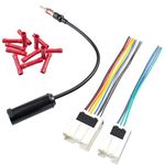 Jayubien Radio Wiring Harness Kit for Nissan Altima Sentra Frontier Xterra Murano Quest Titan Pathfinder,Car Stereo Wire Harness Antenna Adapter Compatible with Infiniti Q45 G20 I30 QX4