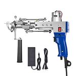 Cut Pile Rug Tufting Gun, Electric Carpet Weaving Flocking Machine Handheld Knitting Rug Gun Machine 100V-240V 7-19mm