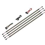 BTF-LIGHTING LED RGB PC Light Strip 4PCs 19in Individually Addressable LED Strip for 5V 3-Pin RGB LED Headers for Asus Aura, Gigabyte RGB Fusion