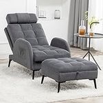 YUUIJOAA Accent Chair with Ottoman 
