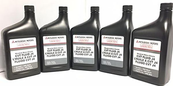 Genuine Mitsubishi J4 (J1) CVT Transmission Fluid - 5 Quarts - MZ320185 Lancer Outlander & Sport with CVT Transmission 2008 2009 2010 2011 2012 2013 2014 2015 2016 2017 2018 2019 2020
